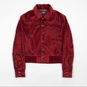 Straight to Hell Apprel Burgundy Red Jacket NWOT